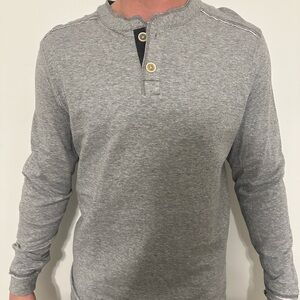 True Grit long sleeve Henley shirt.